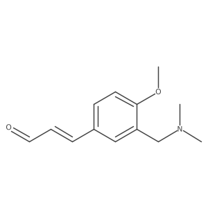 3-{3-[(Dimethylamino)methyl]-4-methoxyphenyl}prop-2-enal结构式