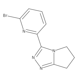 3-(6-Bromo-2-pyridinyl)-6,7-dihydro-5H-pyrrolo[2,1-c]-1,2,4-triazole结构式