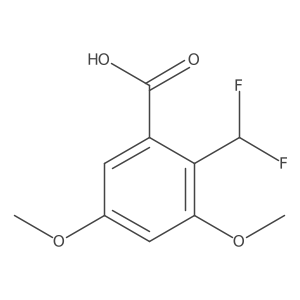 2-(Difluoromethyl)-3,5-dimethoxybenzoic acid结构式