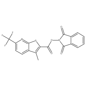 1,3-dioxo-2,3-dihydro-1H-isoindol-2-yl 3-methyl-6-(trifluoromethyl)thieno[2,3-b]pyridine-2-carboxylate Structure