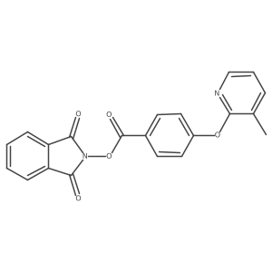 1,3-dioxo-2,3-dihydro-1H-isoindol-2-yl 4-[(3-methylpyridin-2-yl)oxy]benzoate结构式