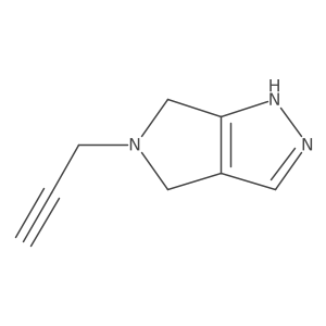 5-(prop-2-yn-1-yl)-2H,4H,5H,6H-pyrrolo[3,4-c]pyrazole结构式
