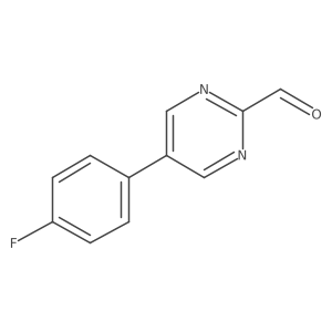5-(4-Fluorophenyl)pyrimidine-2-carbaldehyde结构式