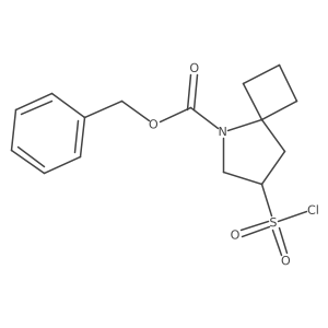 Benzyl 7-chlorosulfonyl-5-azaspiro[3.4]octane-5-carboxylate结构式