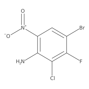 4-Bromo-2-chloro-3-fluoro-6-nitroaniline Structure