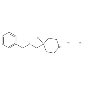 4-[(Benzylamino)methyl]piperidin-4-ol dihydrochloride结构式