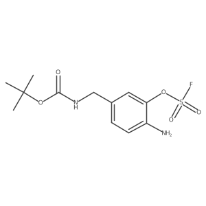tert-butyl N-({4-amino-3-[(fluorosulfonyl)oxy]phenyl}methyl)carbamate结构式
