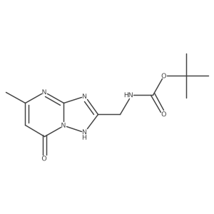 tert-butyl N-({7-hydroxy-5-methyl-[1,2,4]triazolo[1,5-a]pyrimidin-2-yl}methyl)carbamate结构式