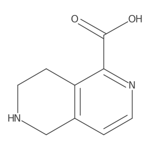 5,6,7,8-Tetrahydro-2,6-naphthyridine-1-carboxylic acid结构式