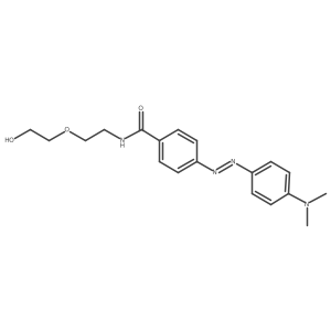 Benzamide, 4-[2-[4-(dimethylamino)phenyl]diazenyl]-N-[2-(2-hydroxyethoxy)ethyl]- Structure