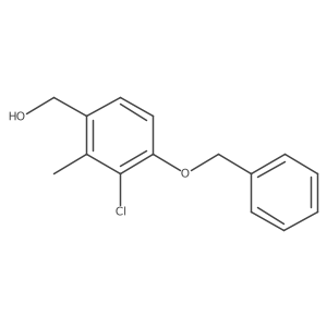 (4-(Benzyloxy)-3-chloro-2-methylphenyl)methanol Structure