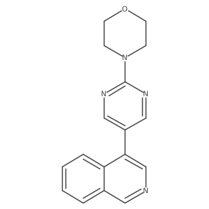 4-[2-(Morpholin-4-yl)pyrimidin-5-yl]isoquinoline Structure