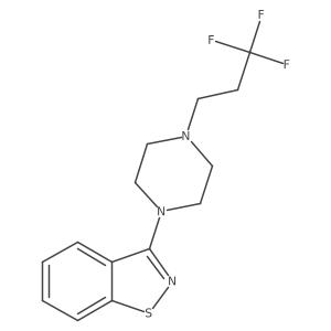 3-[4-(3,3,3-Trifluoropropyl)piperazin-1-yl]-1,2-benzothiazole结构式