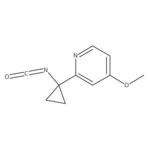 2-(1-Isocyanatocyclopropyl)-4-methoxypyridine Structure