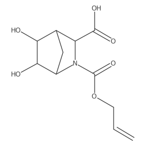 5,6-Dihydroxy-2-[(prop-2-en-1-yloxy)carbonyl]-2-azabicyclo[2.2.1]heptane-3-carboxylic acid Structure