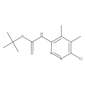 tert-Butyl (6-chloro-4,5-dimethylpyridazin-3-yl)carbamate Structure