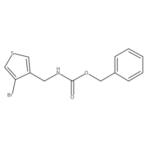 benzyl N-[(4-bromothiophen-3-yl)methyl]carbamate结构式
