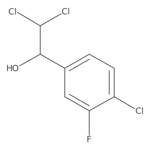 2,2-Dichloro-1-(4-chloro-3-fluorophenyl)ethanol Structure