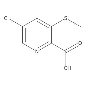 5-Chloro-3-(methylthio)picolinic acid结构式