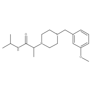 2-{4-[(3-methoxyphenyl)methyl]piperazin-1-yl}-N-(propan-2-yl)propanamide Structure