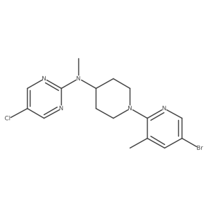 N-[1-(5-bromo-3-methylpyridin-2-yl)piperidin-4-yl]-5-chloro-N-methylpyrimidin-2-amine结构式