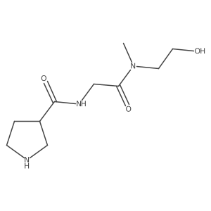 N-(2-((2-Hydroxyethyl)(methyl)amino)-2-oxoethyl)pyrrolidine-3-carboxamide Structure