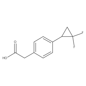 (R)-2-(4-(2,2-Difluorocyclopropyl)phenyl)acetic acid Structure