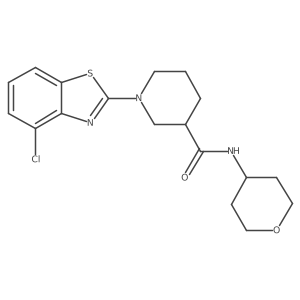 1-(4-chloro-1,3-benzothiazol-2-yl)-N-(oxan-4-yl)piperidine-3-carboxamide Structure