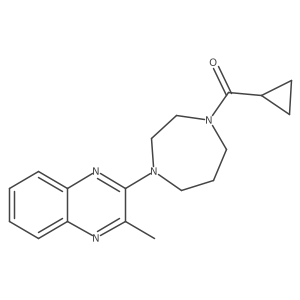 2-(4-Cyclopropanecarbonyl-1,4-diazepan-1-yl)-3-methylquinoxaline Structure
