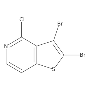 2,3-Dibromo-4-chlorothieno[3,2-c]pyridine Structure