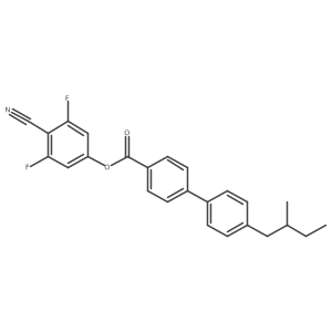 (4-Cyano-3,5-difluorophenyl) 4-[4-(2-methylbutyl)phenyl]benzoate Structure