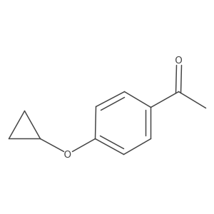 1-(4-Cyclopropoxyphenyl)ethan-1-one结构式