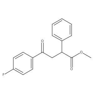Methyl 4-fluoro-gamma-oxo-alpha-phenylbenzenebutanoate结构式