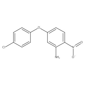2-Amino-4-(4-chlorophenoxy)-1-nitrobenzene结构式
