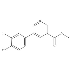 Methyl 5-(3,4-dichlorophenyl)pyridine-3-carboxylate Structure