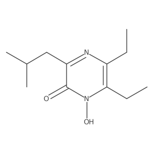 5,6-Diethyl-1-hydroxy-3-isobutylpyrazin-2(1H)-one Structure