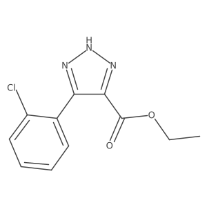 Ethyl 4-(2-chlorophenyl)-1H-1,2,3-triazole-5-carboxylate结构式