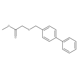 Methyl 2-[([1,1a(2)-biphenyl]-4-ylmethyl)thio]acetate Structure