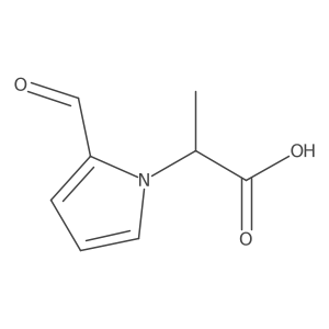 2-(2-formyl-1H-pyrrol-1-yl)propanoic acid结构式