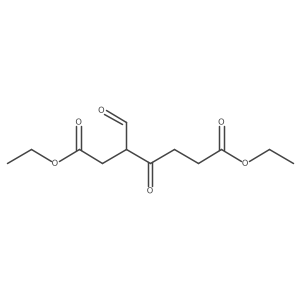 Diethyl 3-formyl-4-oxoheptanedioate Structure
