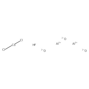 Dialuminum;dichlorocobalt;oxygen(2-);hydrofluoride Structure