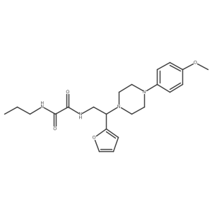 N1-(2-(furan-2-yl)-2-(4-(4-methoxyphenyl)piperazin-1-yl)ethyl)-N2-propyloxalamide结构式