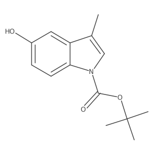 tert-Butyl 5-hydroxy-3-methyl-1H-indole-1-carboxylate Structure