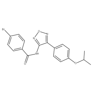 4-bromo-N-{4-[4-(propan-2-yloxy)phenyl]-1,2,5-oxadiazol-3-yl}benzamide Structure