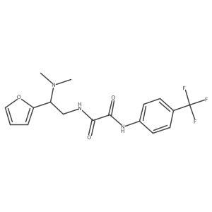 N1-(2-(dimethylamino)-2-(furan-2-yl)ethyl)-N2-(4-(trifluoromethyl)phenyl)oxalamide Structure