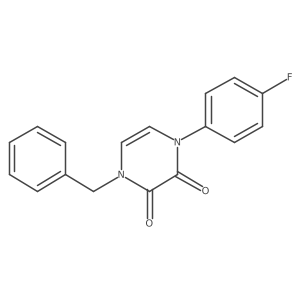 1-Benzyl-4-(4-fluorophenyl)-1,2,3,4-tetrahydropyrazine-2,3-dione Structure
