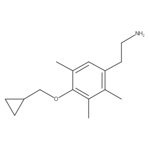 4-(Cyclopropylmethoxy)-2,3,5-trimethylbenzeneethanamine Structure