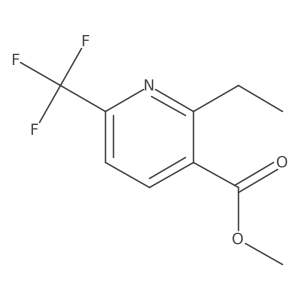 Methyl 2-ethyl-6-(trifluoromethyl)nicotinate结构式
