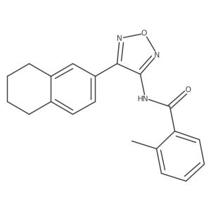 2-methyl-N-[4-(5,6,7,8-tetrahydronaphthalen-2-yl)-1,2,5-oxadiazol-3-yl]benzamide Structure