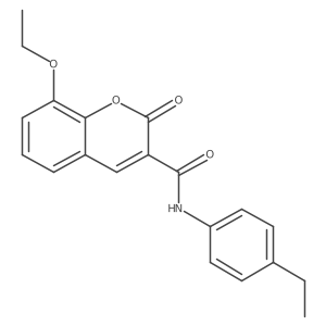 8-ethoxy-N-(4-ethylphenyl)-2-oxo-2H-chromene-3-carboxamide结构式